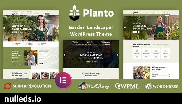 Planto - Landscape Gardening WordPress Theme