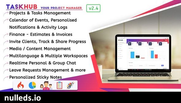 Taskhub - Project Management, Finance, CRM Tool