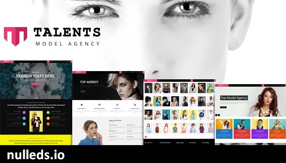 Talents -  Model Agency WordPress CMS Theme