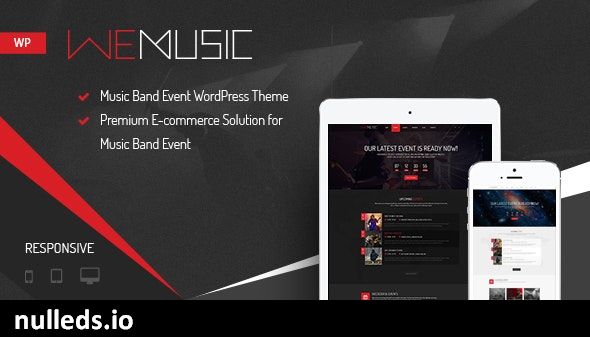 WeMusic - Music Band Event WordPress Theme