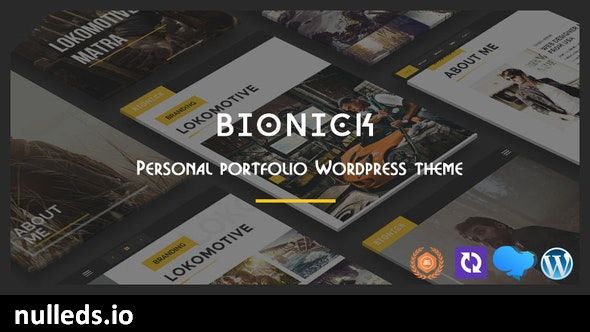 Bionick | Personal Portfolio WordPress Theme