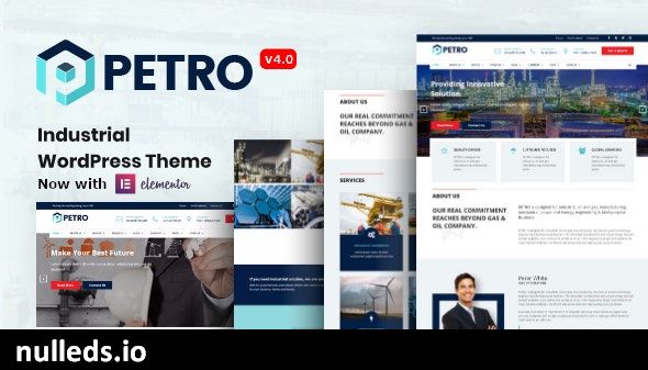 Petro - Industrial Company WordPress Theme