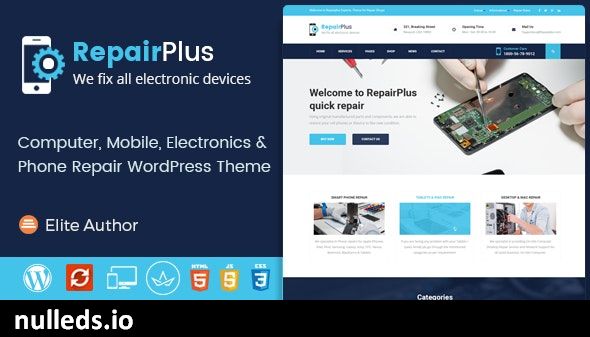 Repair Plus - Electronics and Phone WordPress Theme