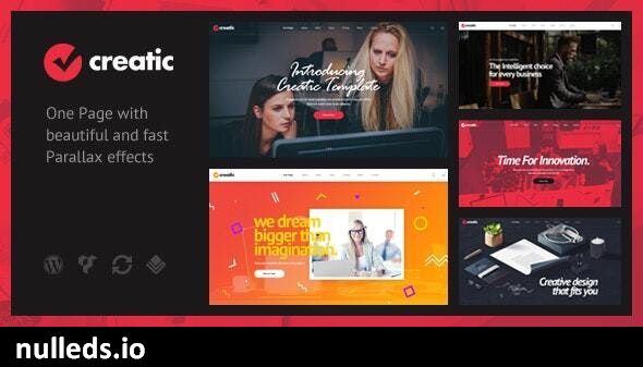 Creatic - One Page Parallax WordPress