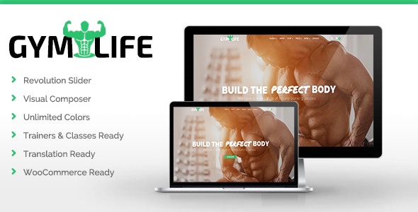 GymLife - Gym, Yoga & Fitness WordPress Theme