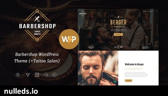 Berger | Barbershop and Hairdresser + Tattoo Salon WordPress Theme