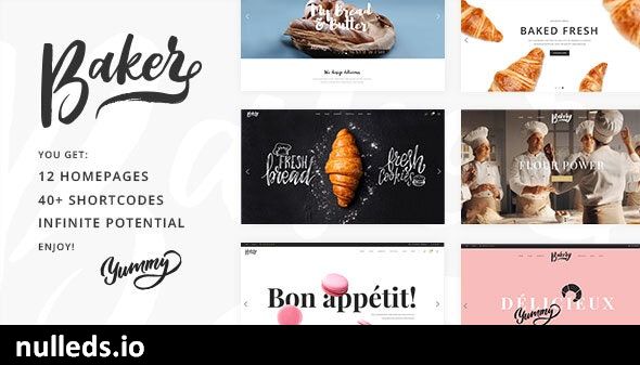 Baker - Fresh Bakery, Pastry and Cake Shop Theme