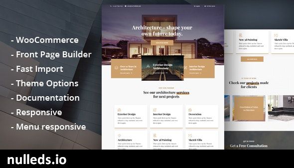 Glauss - Architecture & Creative Design WordPress Theme