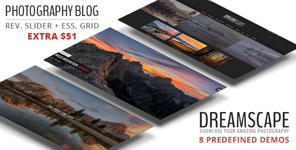 Dreamscape - A Responsive WordPress Photography Blog Theme