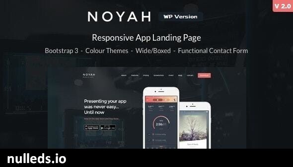 Noyah - App Landing WordPress Theme