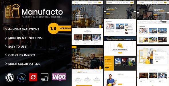 Manufacto -  Factory WordPress Theme