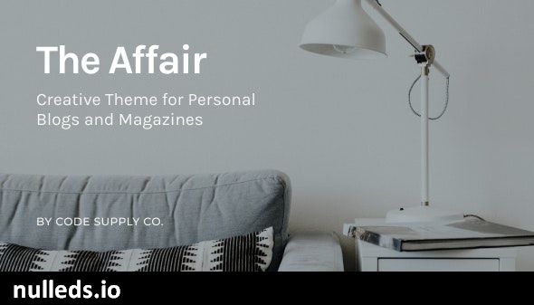 The Affair - Creative Theme for Personal Blogs and Magazines