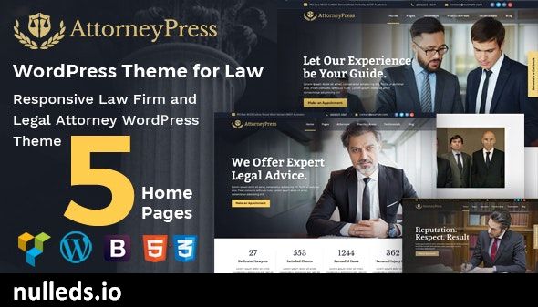 Attorney Press - Lawyer WordPress Theme