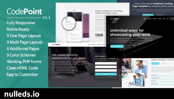 CodePoint - Multi-Purpose Landing Page WordPress Theme