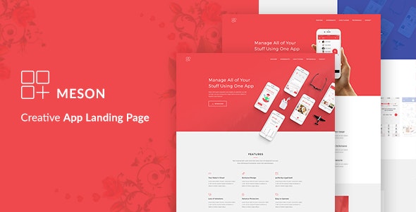 Meson - App Landing WordPress Theme