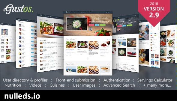 Gustos - Community-Driven Food Recipes with Front-end Submission System