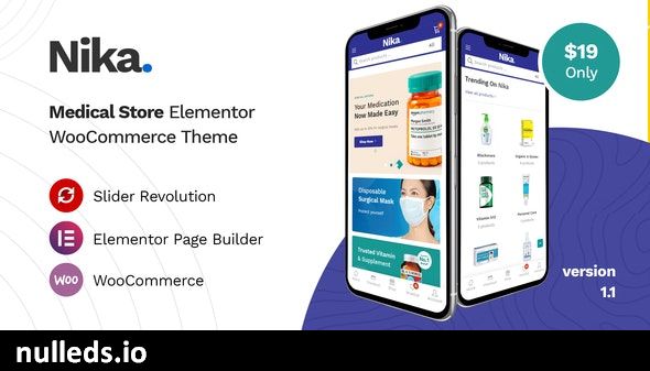 Nika - Medical Elementor WooCommerce Theme