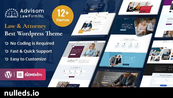 Advisom | Law Firm WordPress Theme