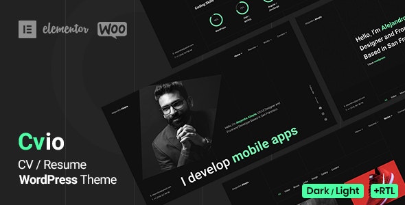 Cvio - CV Resume WordPress Theme