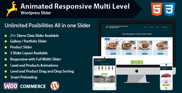 Animated Responsive Multi Level WordPress Slider