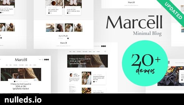 Marcell | 20+ Layouts Multi-Concept Personal Blog & Magazine WordPress Theme