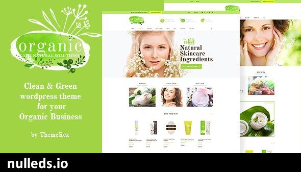 Organic Beauty Store & Natural Cosmetics WordPress Theme