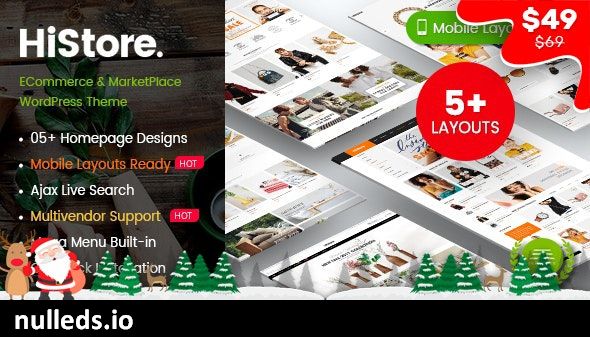 HiStore - Fashion Shop, Furniture Store eCommerce MarketPlace WordPress Theme (Mobile Layouts Ready)