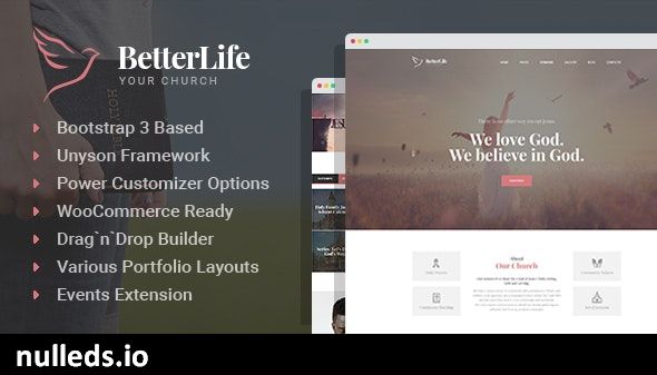 BetterLife - Church & Religious WordPress theme