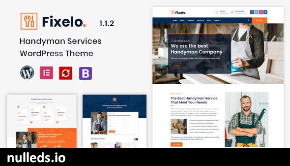 Fixelo - Handyman Services WordPress Theme