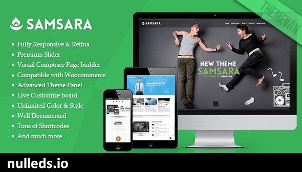 Samsara - Creative Multi-pages and One Page WordPress Theme