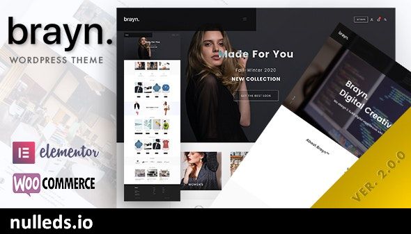 Brayn - Creative Portfolio Elementor WordPress Theme