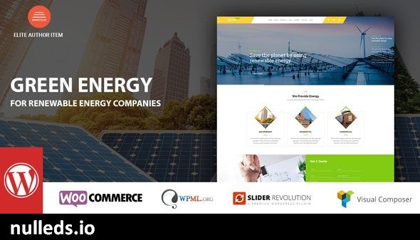 Green Energy - For Renewable Company WordPress Theme