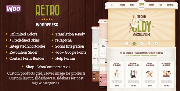 Retro - Vintage WordPress Theme