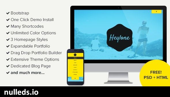 Heylone - One Page Parallax WordPress Theme