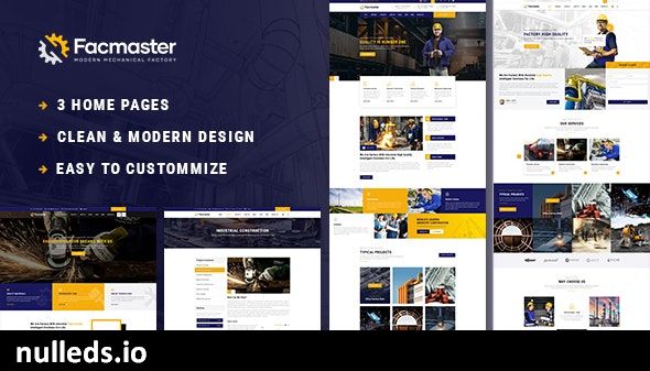 Facmaster - Factory & Industrial WordPress Theme