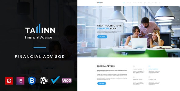 Tallinn - Business and  Consultancy WordPress Theme