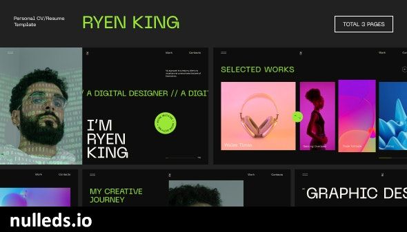 Ryen King - Personal CV/Resume WordPress Theme