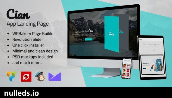 Cian - App Landing Page WordPress