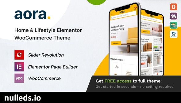 v1.2.18 Aora - Home & Lifestyle Elementor WooCommerce Theme