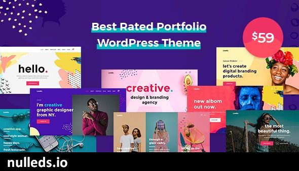 Leedo – Modern, Colorful & Creative Portfolio WordPress Theme