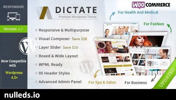 Dictate - Business, Fashion, Medical, Spa WP Theme