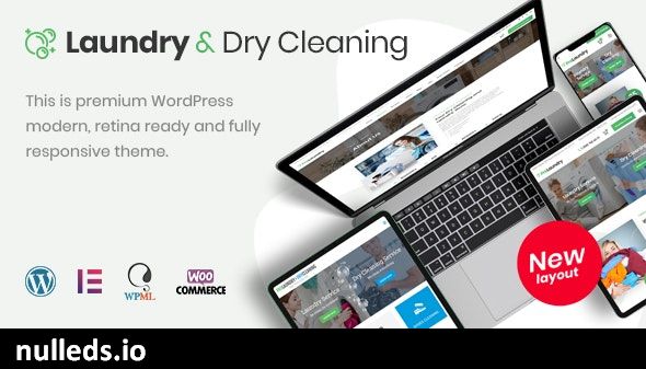 Laundry, Dry Cleaning Services WordPress Theme