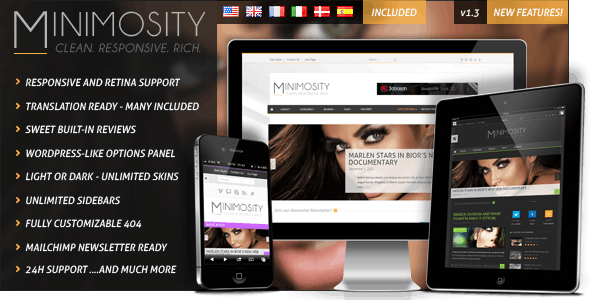 Minimosity - Magazine, Reviews and News WP Theme