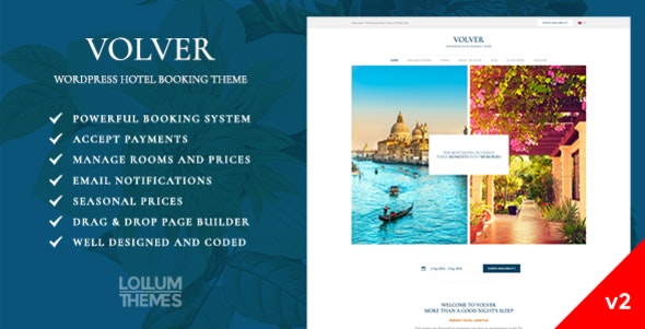 Volver Hotel - WordPress Booking Theme