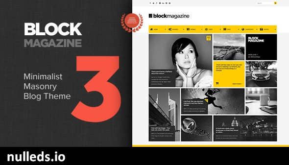 Block Magazine - Flat and Minimalist Blog Theme