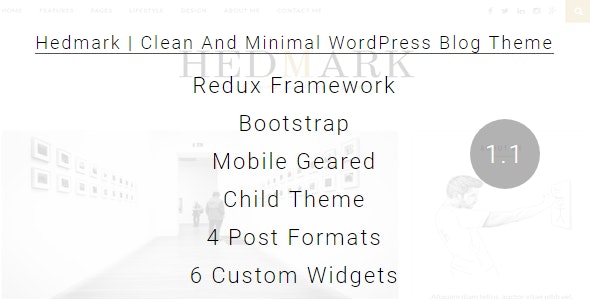 Hedmark | Clean & Minimal Responsive WordPress Blog Theme