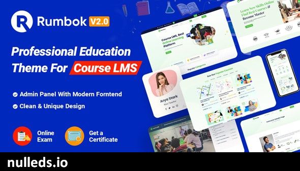 Rumbok - professional education theme for course LMS