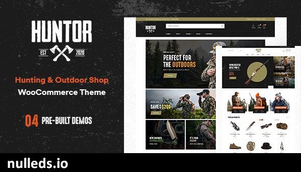 Huntor - Hunting & Outdoor Shop WooCommerce theme