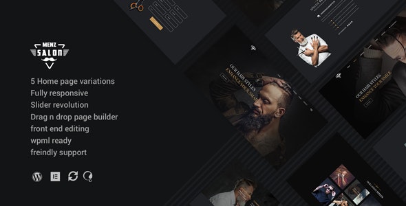 MenzSalon - Barber & Salon WordPress Theme