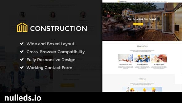 Construction - Business & Building Company WordPress Theme